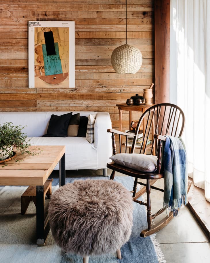 Wood walls clearance in living room